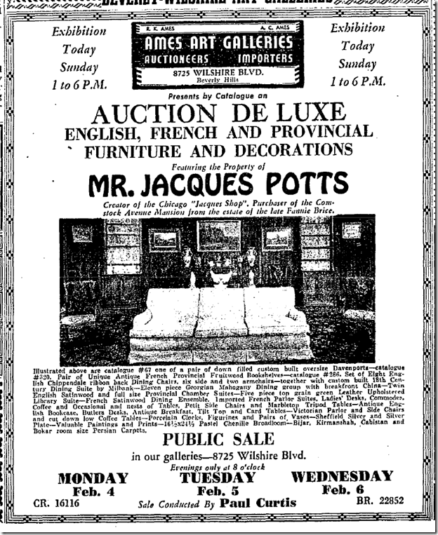 Feb. 3, 1952: Jacques Potts Feb. 3, 1952: Jacques Potts