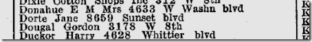 Jane Dorte, 1938 City Directory Jane Dorte, 1938 City Directory