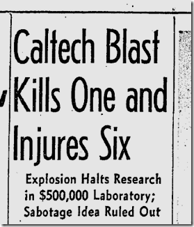 March 28, 1942, Caltech Blast March 28, 1942, Caltech Blast