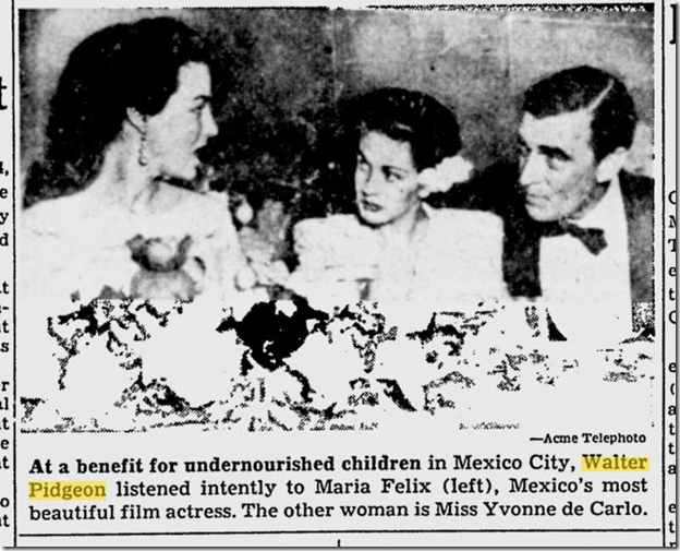 Walter Pidgeon in Mexico City 