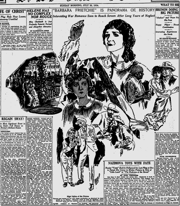 July 20, 1924: Barbara Frietchie 