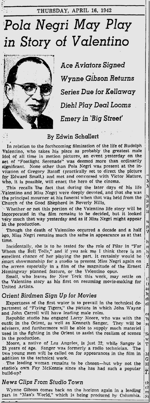 April 16, 1942, Edwin Schallert 