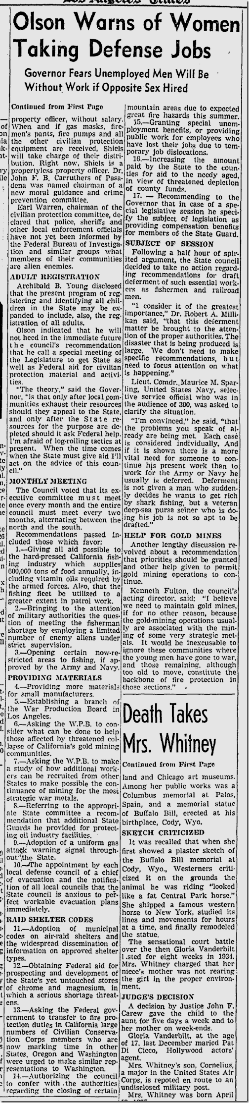 April 18, 1942, Women Workers 