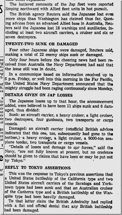 May 9, 1942, Battle of the Coral Sea 