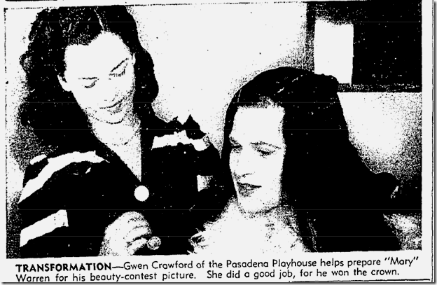 May 15, 1942, Drag Beauty Context 