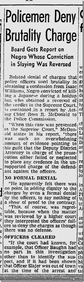May 16, 1942, Brutality Case 