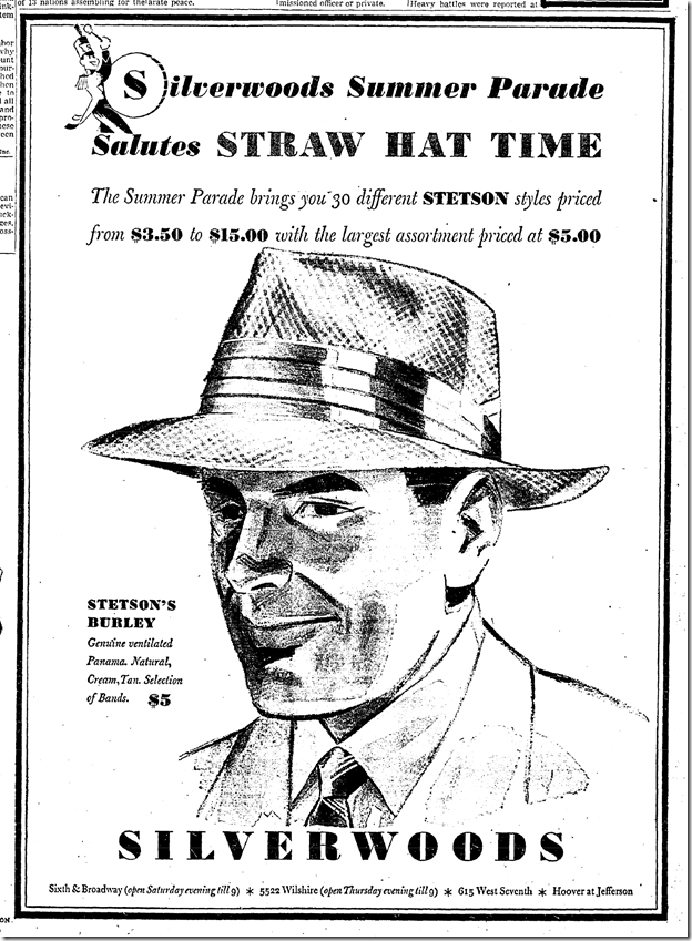 May 19, 1942, Straw Hats
