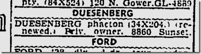 May 24, 1942, Duesenberg May 24, 1942, Duesenberg