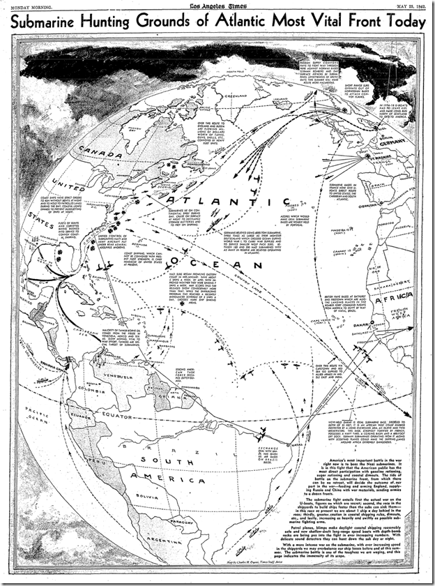 May 25, 1942, War Map May 25, 1942, War Map
