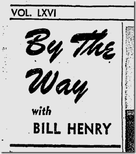 June 27, 1947, By the Way 