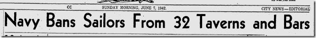 June 7, 1942, Off Limits 