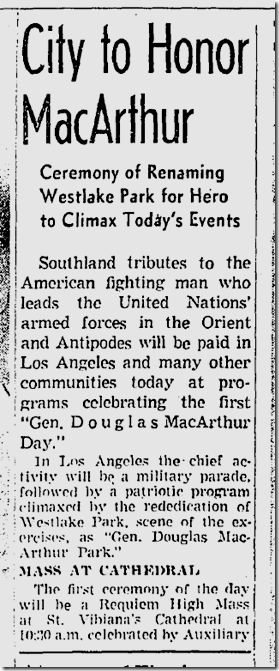 June 13, 1942, MacArthur Park 
