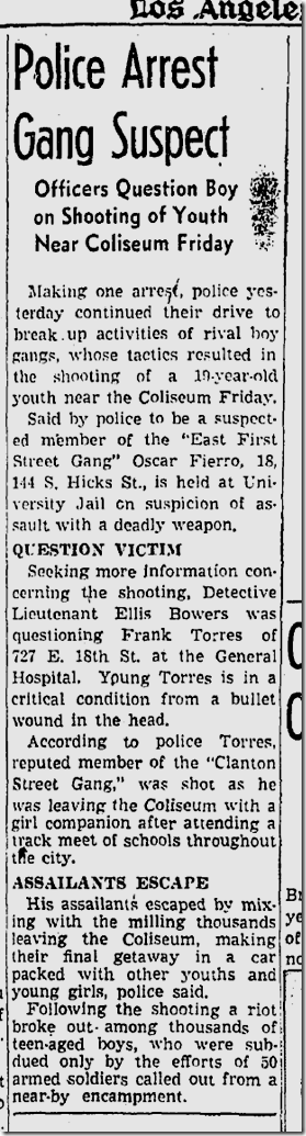 June 14, 1942, Gang Arrest 