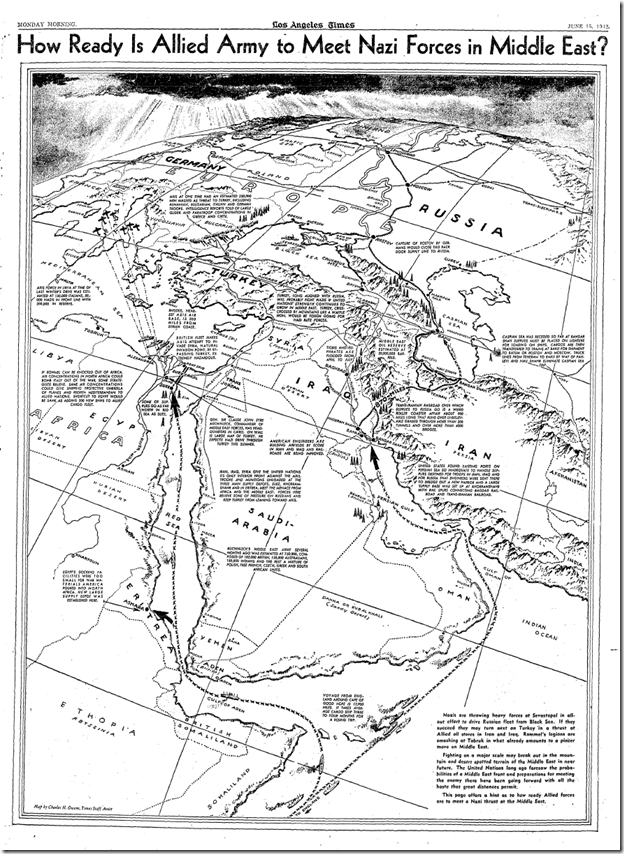 June 15, 1942, War Map 