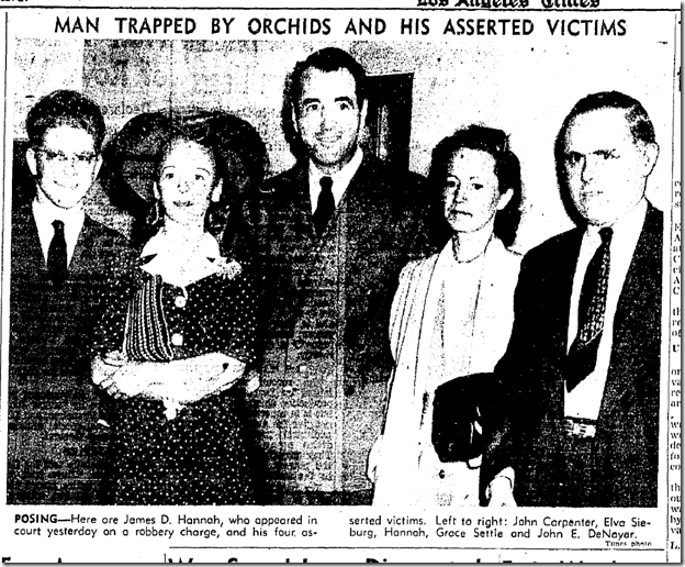 June 27, 1942, Orchid Bandit 