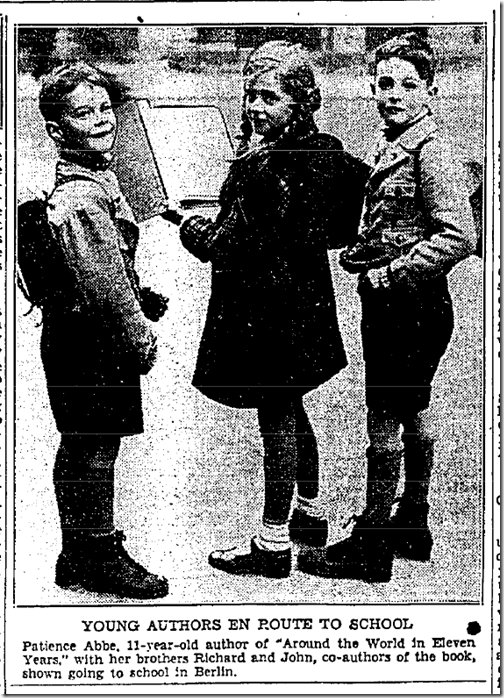 April 26, 1936, Patience Abbe 