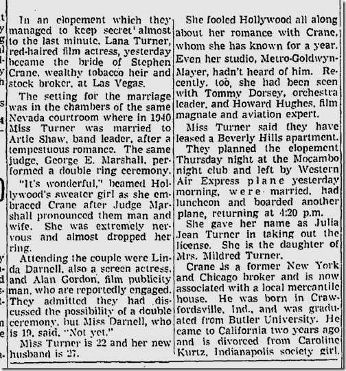 July 18, 1942, Lana Turner July 18, 1942, Lana Turner