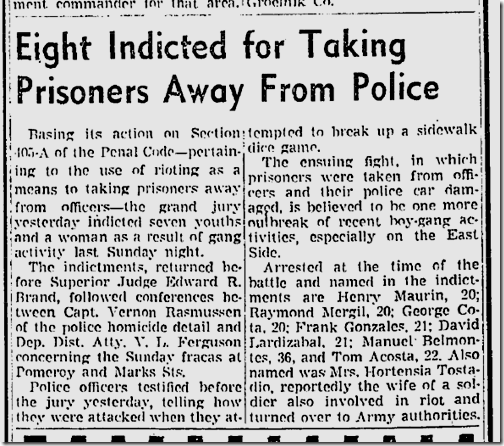 July 31, 1942, Gang Melee July 31, 1942, Gang Melee