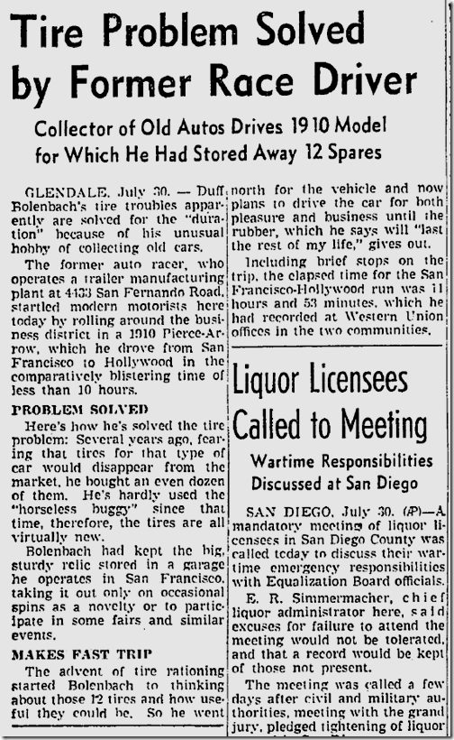 July 31, 1942, Pierce Arrow July 31, 1942, Pierce Arrow