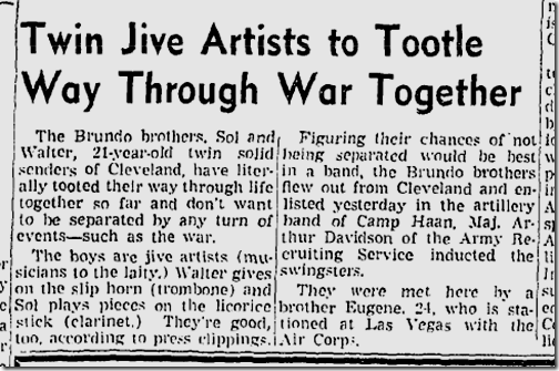 July 7, 1942, Jive Cats 