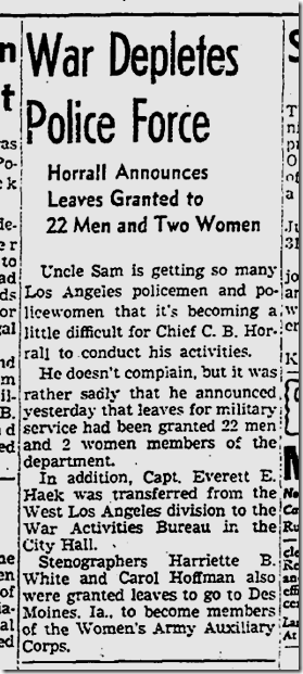 Aug. 1, 1942, LAPD 