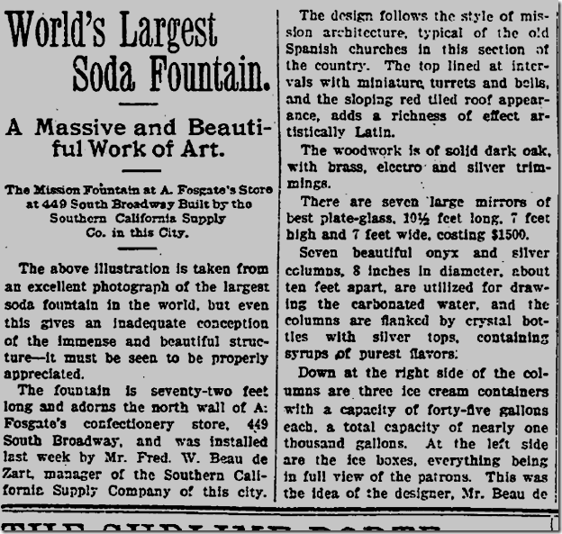 May 15, 1904, Soda Fountain May 15, 1904, Soda Fountain