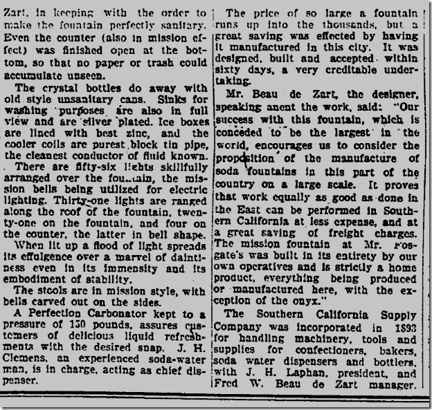 May 15, 1904, Soda Fountain May 15, 1904, Soda Fountain