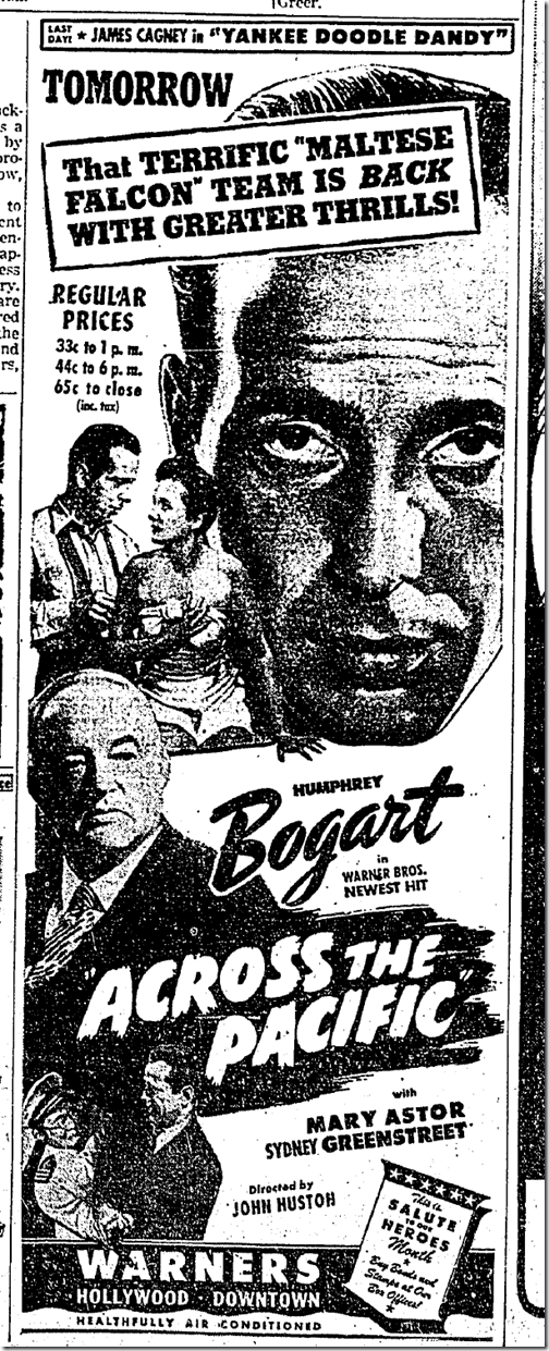 Sept. 8, 1942, Across the Pacific 