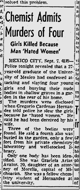 Sept. 8, 1942, Serial Killer 