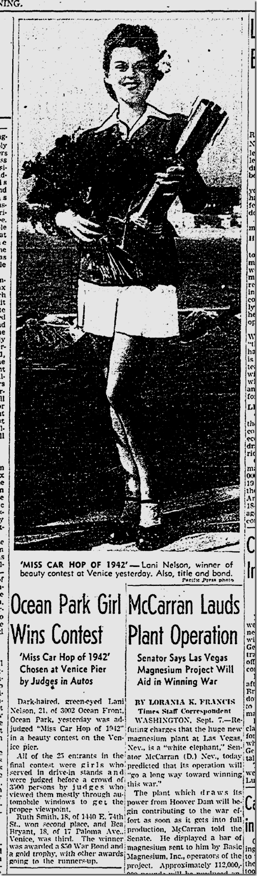 Sept. 8, 1942, Miss Carp Hop 