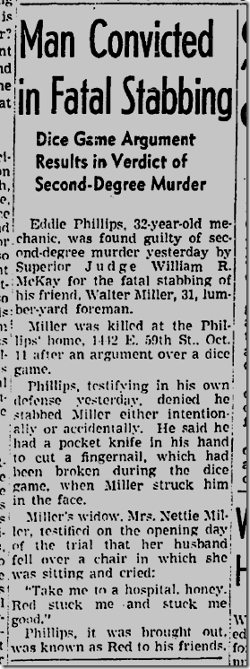 Dec. 18, 1942, Stabbing 