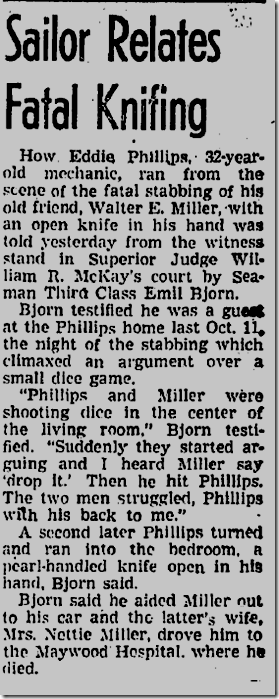 Dec. 17, 1942, Dice Game 