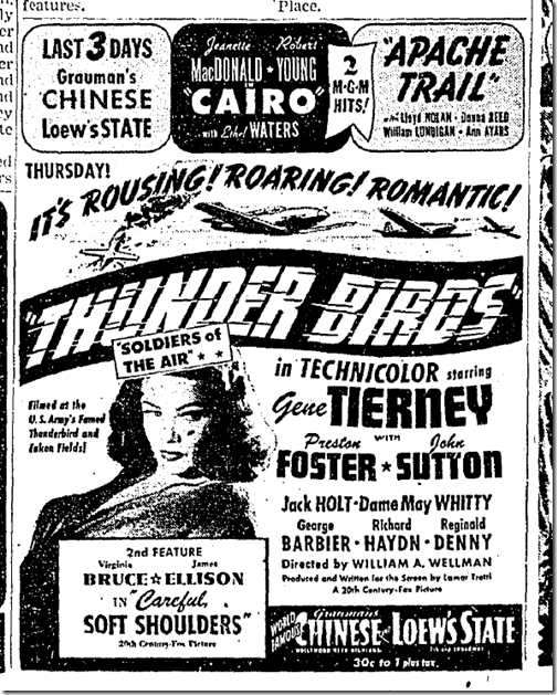 Nov. 2, 1942, Thunder Birds 