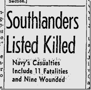 Dec. 12, 1942, Killed Dec. 12, 1942, Killed