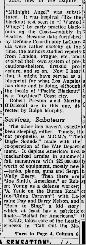 Jan. 4, 1942, Movies 