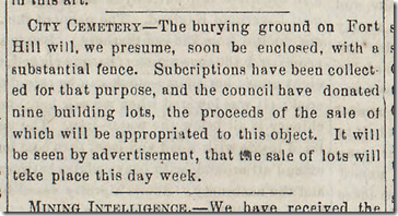 Jan. 10, 1863, Cemetery 