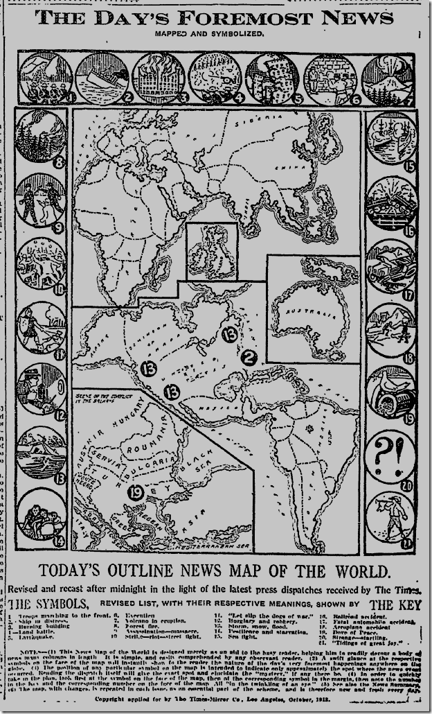 Jan. 9, 1913, News Map Jan. 9, 1913, News Map