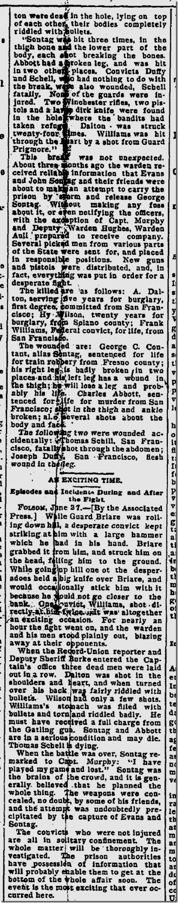 June 28, 1893, Prison Break 