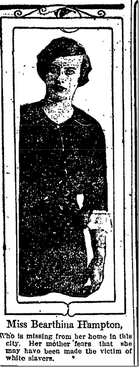 March 27, 1913, Missing 