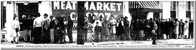March 28, 1943, Meat rationing 