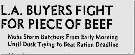 March 28, 1943, Meat Rationing 