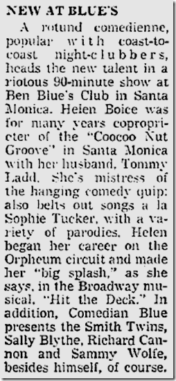 Sept. 20, 1958, Sammy Wolfe 