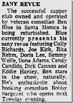 Feb. 27, 1960, Sammy Wolfe 