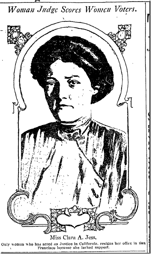 April 17, 1913, California's First Woman Judge  