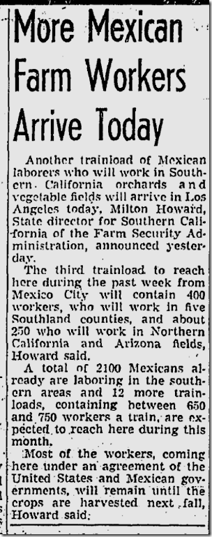 April 4, 1943, Mexican Workers April 4, 1943, Mexican Workers
