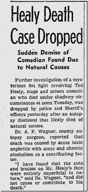 Dec. 23, 1937, Healy Death 