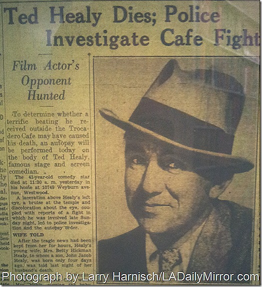 Dec. 22, 1937, Ted Healy 