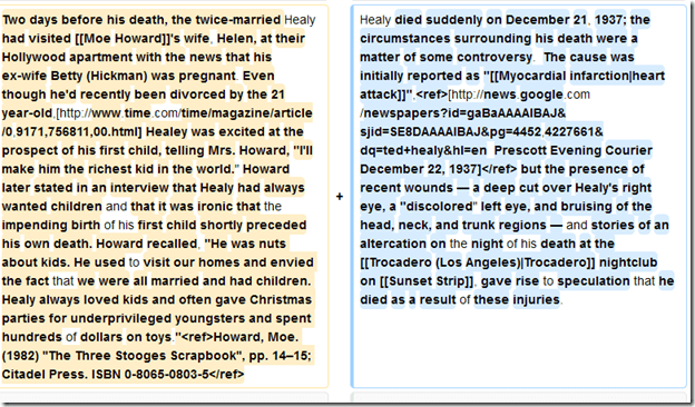 Wikipedia on Ted Healy 