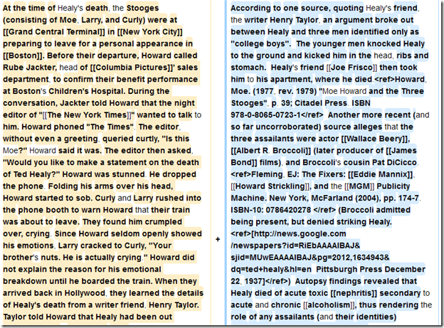 Wikipedia on Ted Healy 