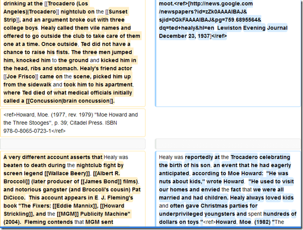 Wikipedia on Ted Healy 